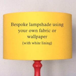 Bespoke Lampshade with White lining